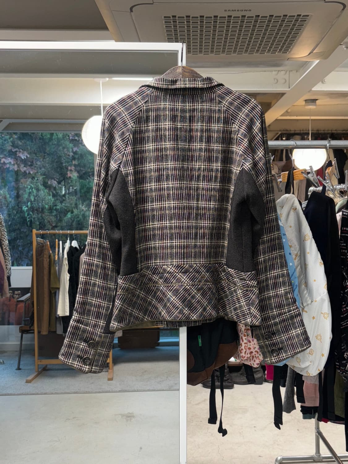 히로코 코시노 체크 울자켓 상품이미지5