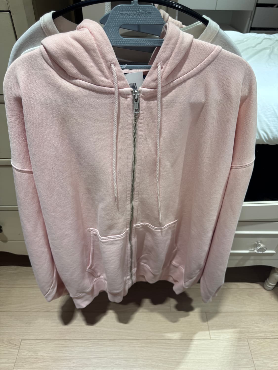 브랜디멜빌 크리스티 오버핏 핑크 후드집업 상품이미지2