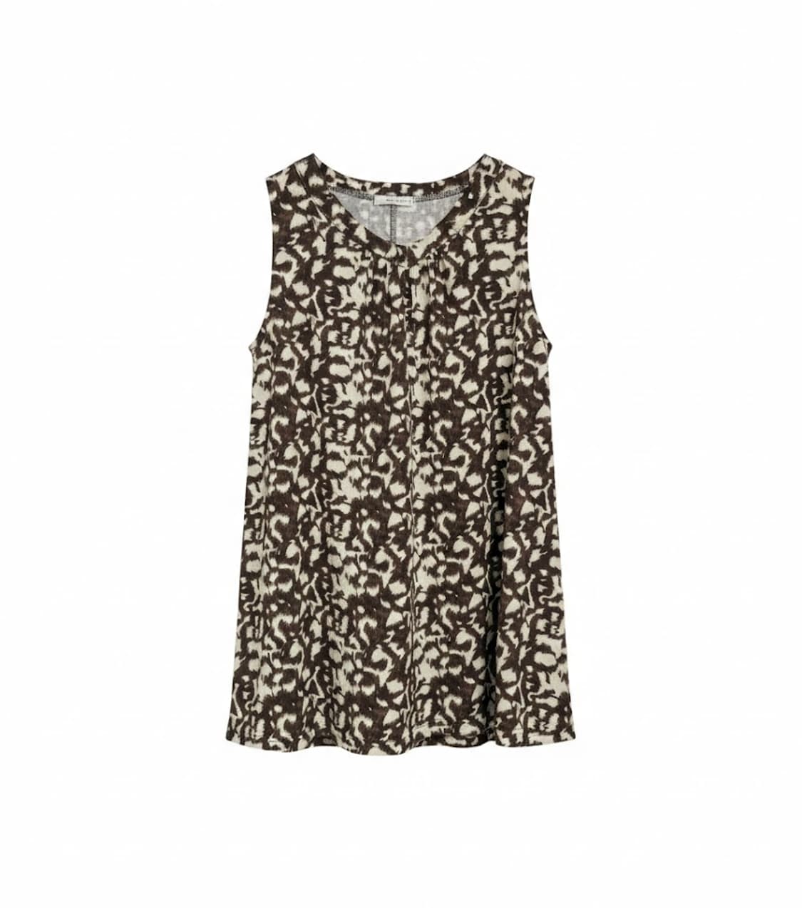 빈티지패턴 갸루 슬리브리스 탑 상품이미지2