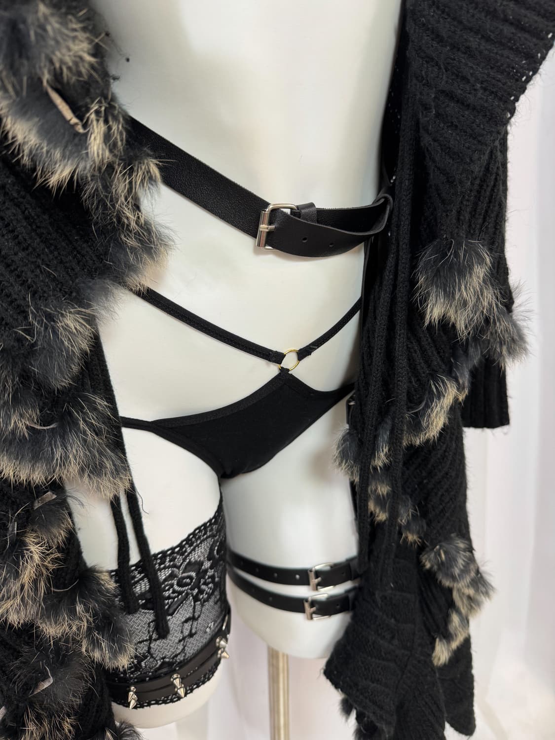 fur long cardigan 상품이미지2