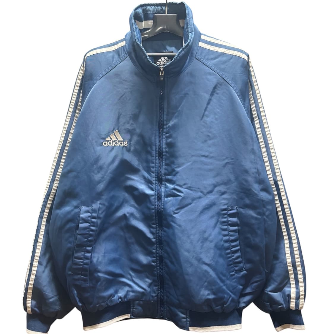 [ADIDAS] 아디다스 빅로고 삼선 싸커 자켓 블루 상품이미지1