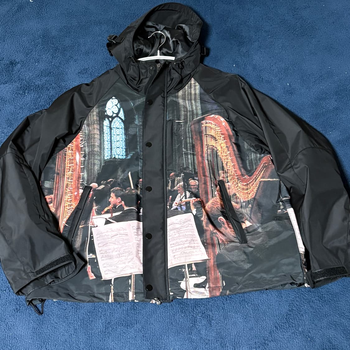 [L]애프터프레이 후디드 프린트 쉘파카 상품이미지1