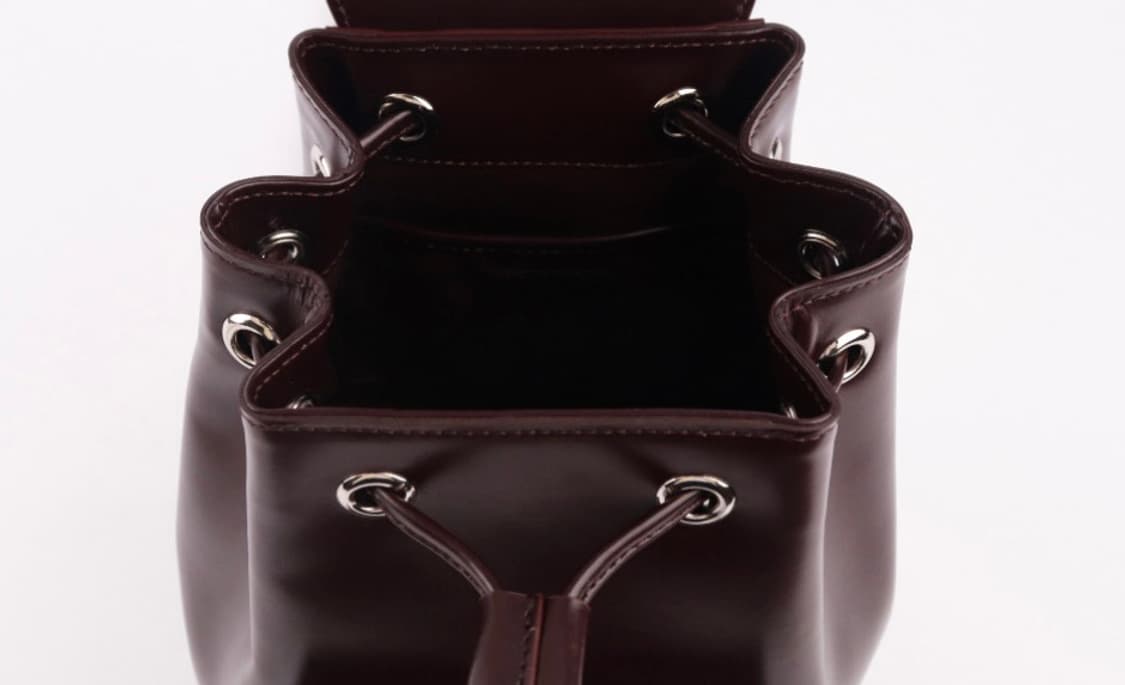 Nute Buckle Backpack Mini_Choco brown 상품이미지7