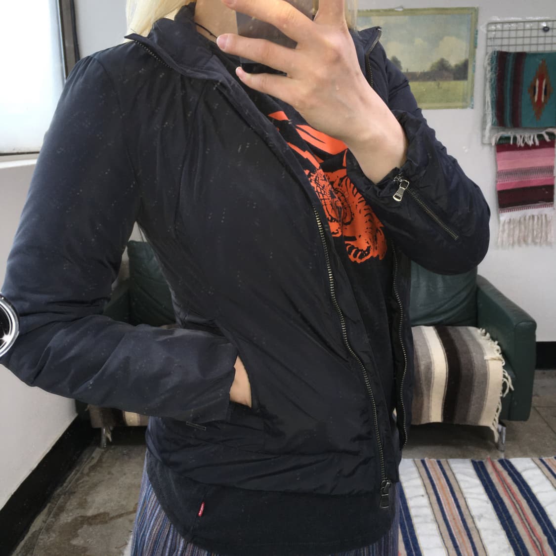 투티/ 0126 CK 캘빈클라인 진스 패딩 자켓 곤색 상품이미지8