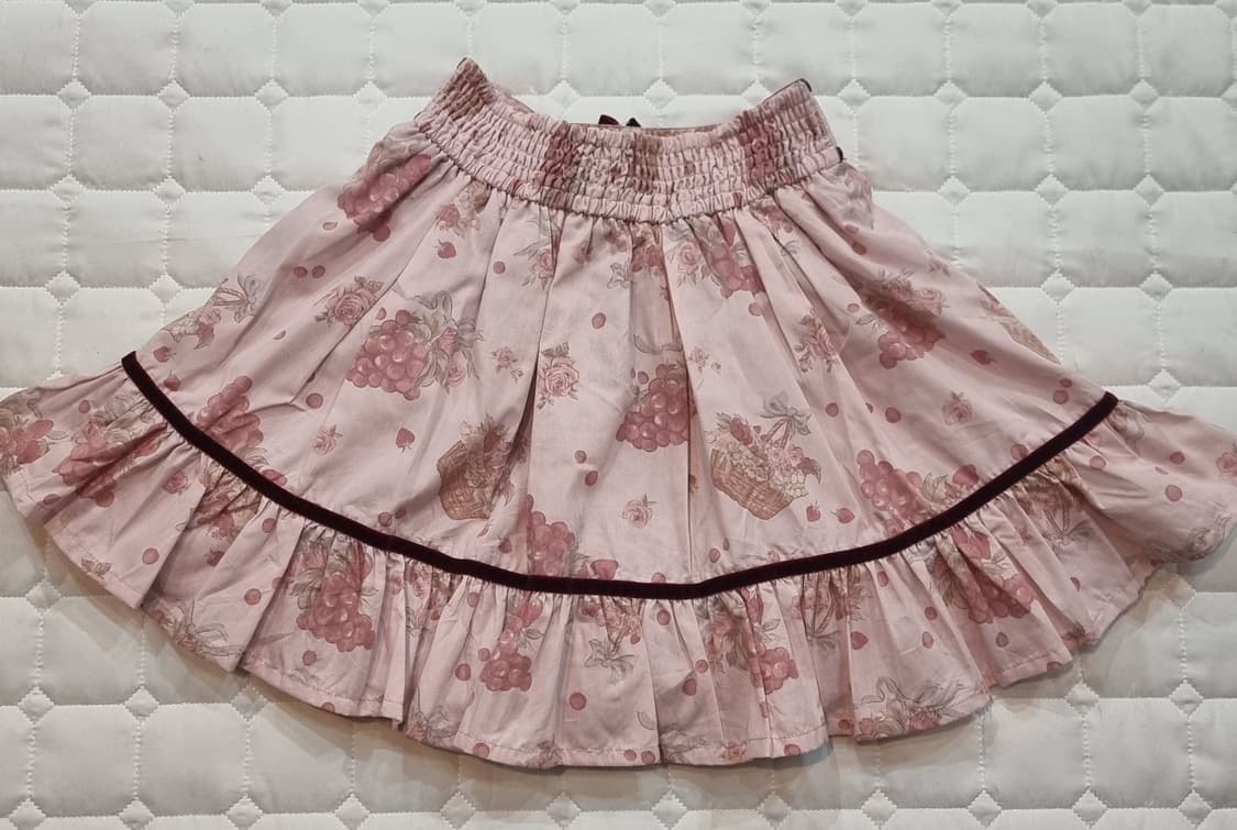 리즈리사(Liz Lisa리즈리사) 빈티지 베리 플라워 프릴 스커트 상품이미지5