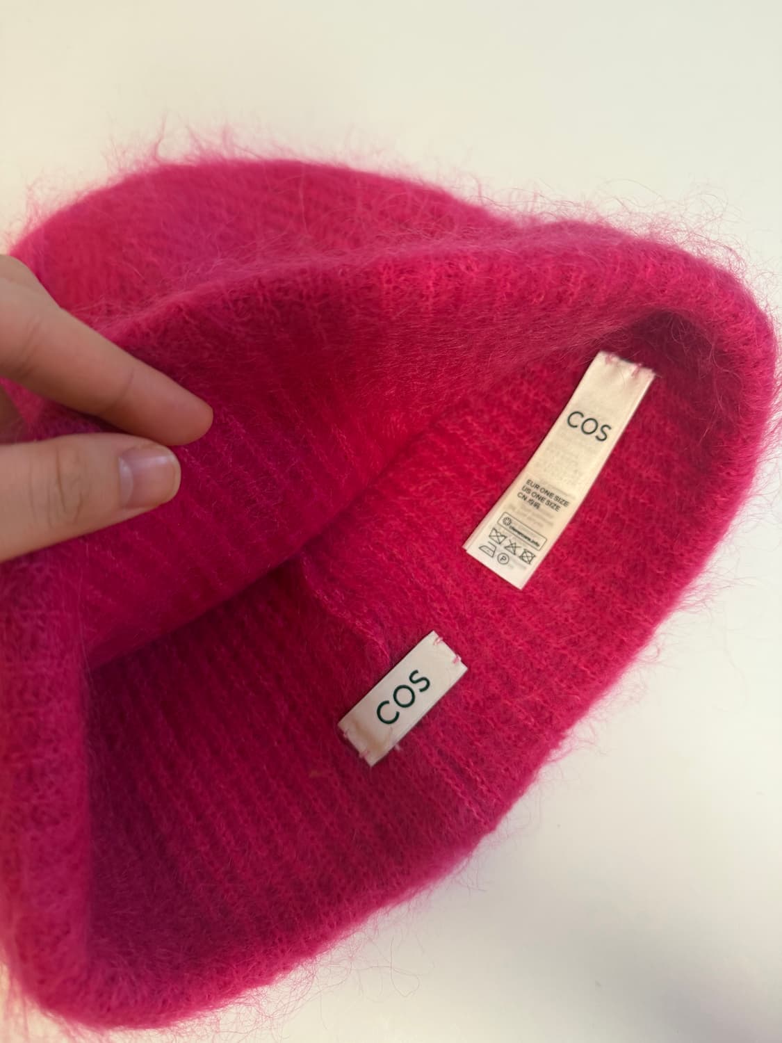 코스 모헤어 비니 핑크 상품이미지4