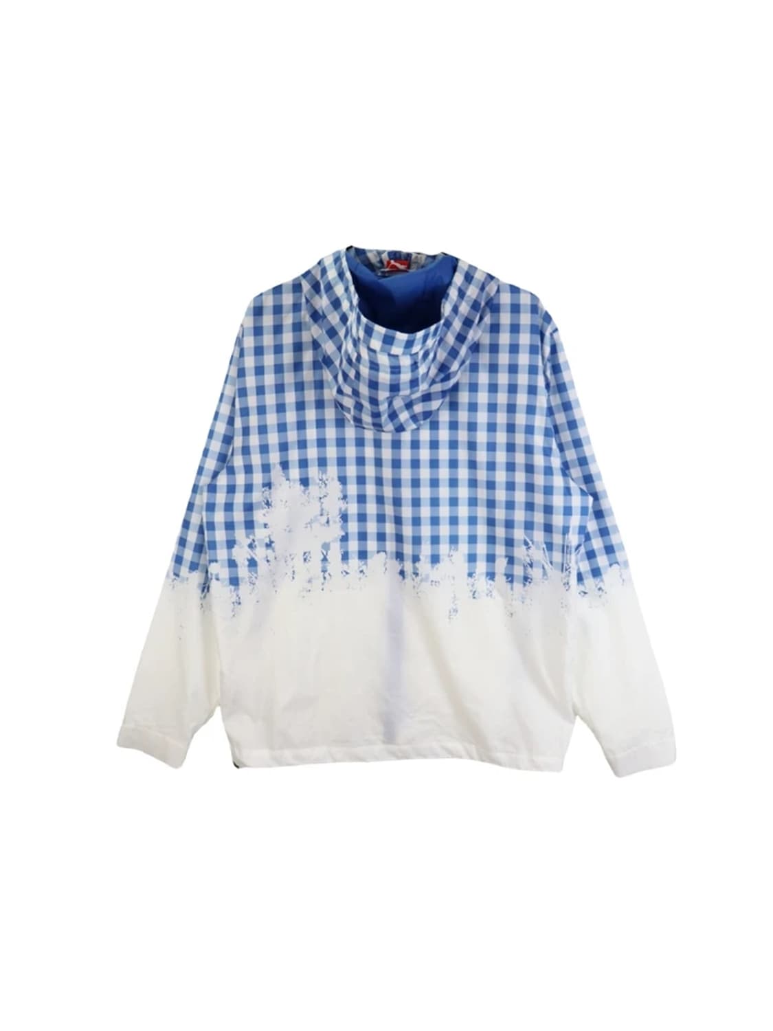 퓨마 화이트블루 체크 디테일 바람막이 상품이미지4