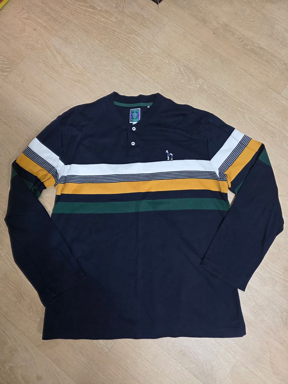 헤지스 x 윔블던 헨리넥 긴팔티 롱슬리브 105 상품이미지1