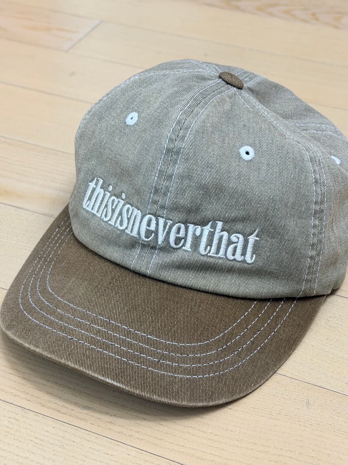 디스이스네버댓 카키 볼캡 상품이미지1