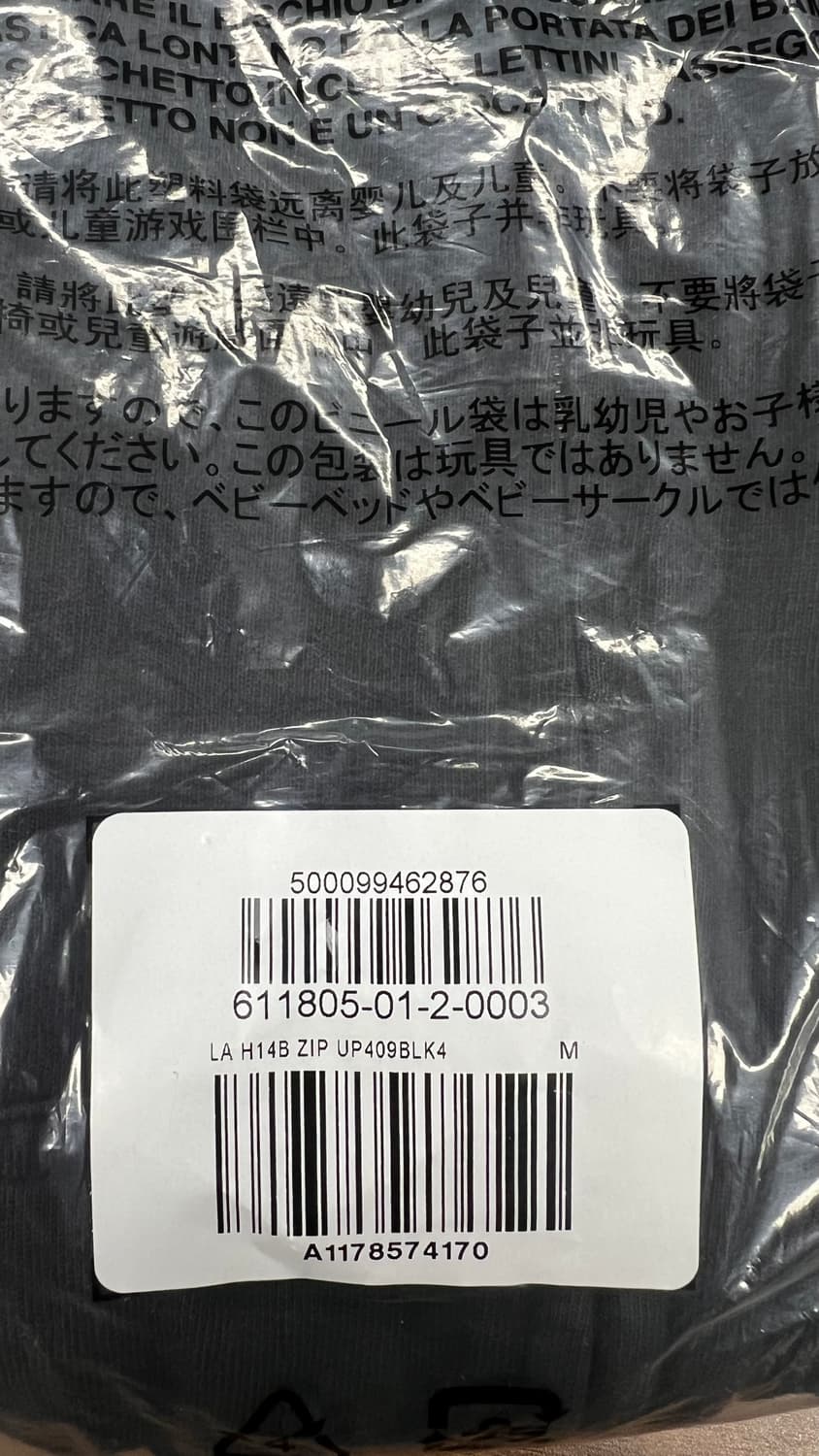 (새상품)이지갭 후드집업 블랙M 상품이미지2