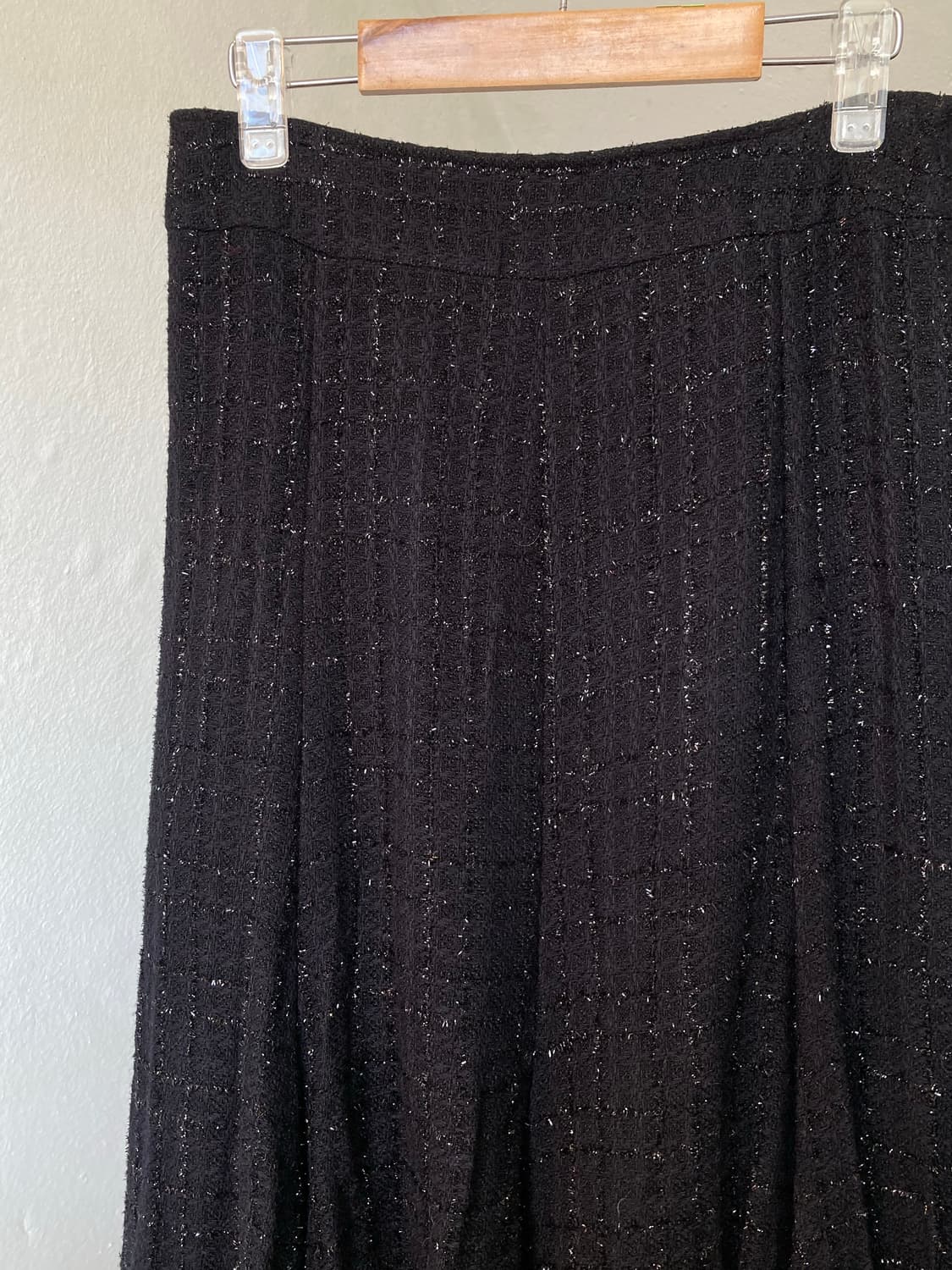 블랙 플레어 미디 스커트 상품이미지2