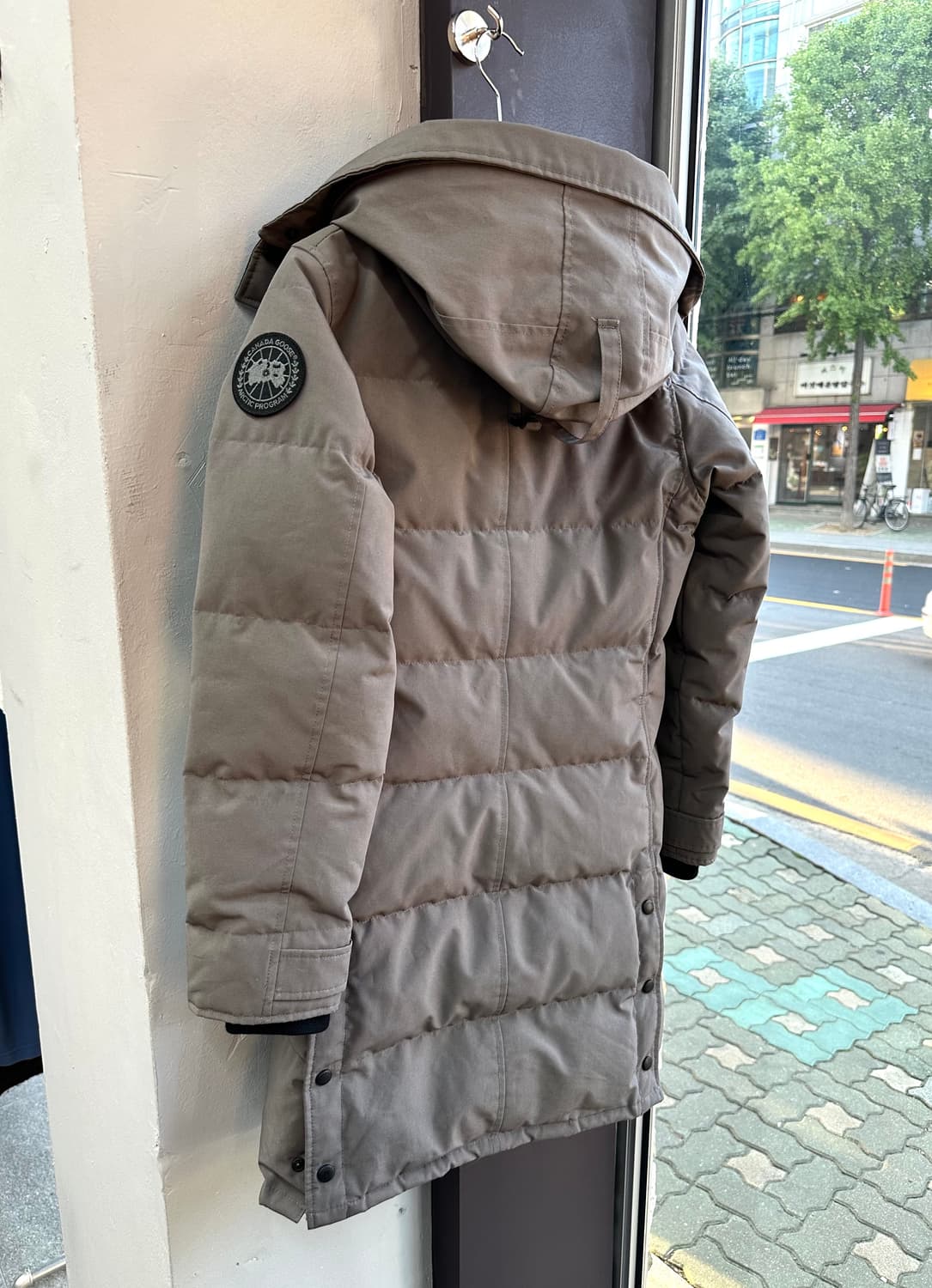 S/ 캐나다구스 쉘번 블랙라벨 롱패딩 점퍼 상품이미지9