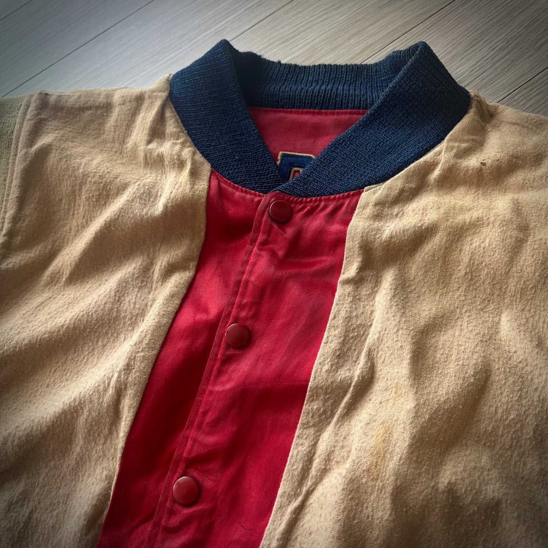 50s USA Vintage Satin Stadium Jacket 상품이미지9