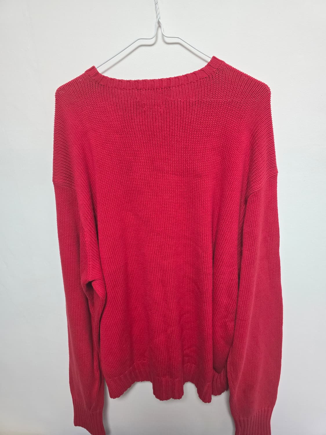 폴로랄프로렌 레드 크루넥 니트 스웨트 상품이미지3