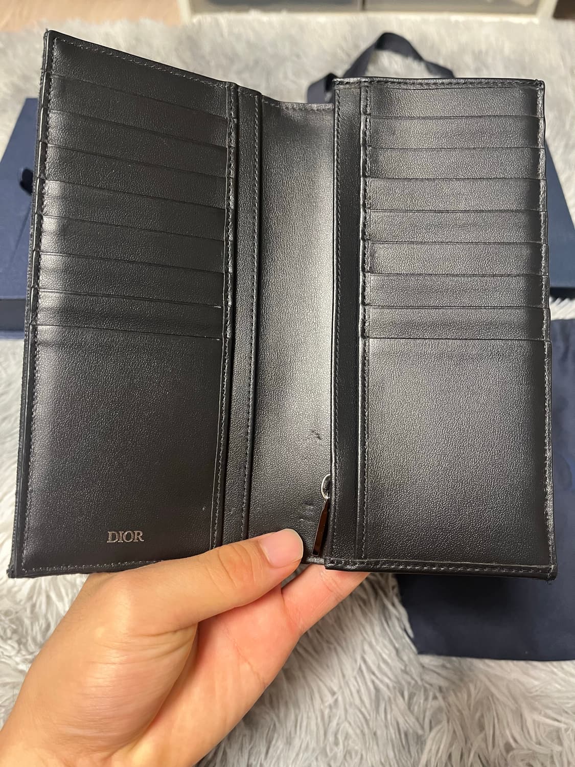[ OS / 풀구성 ]디올 오블리크 버티컬 장지갑 상품이미지7