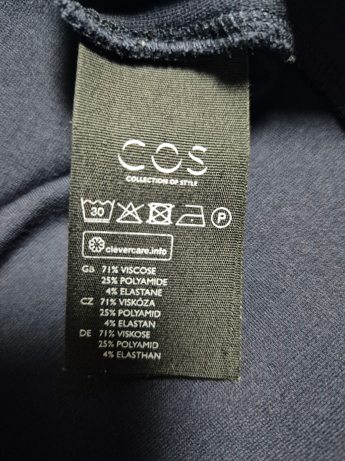 COS 네이비 서클컷 레이어 원피스 상품이미지8
