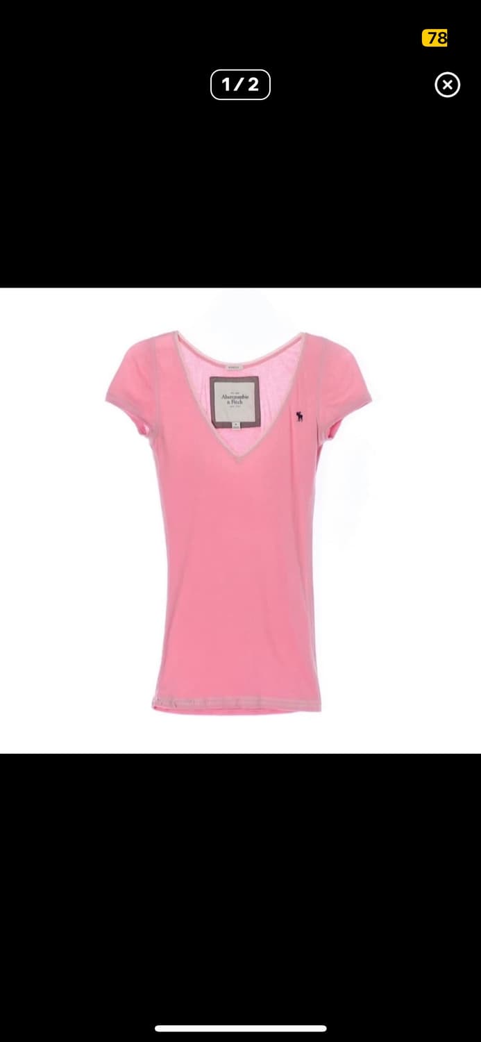 00s 아베크롬비 브이넥 딱붙티 상품이미지1