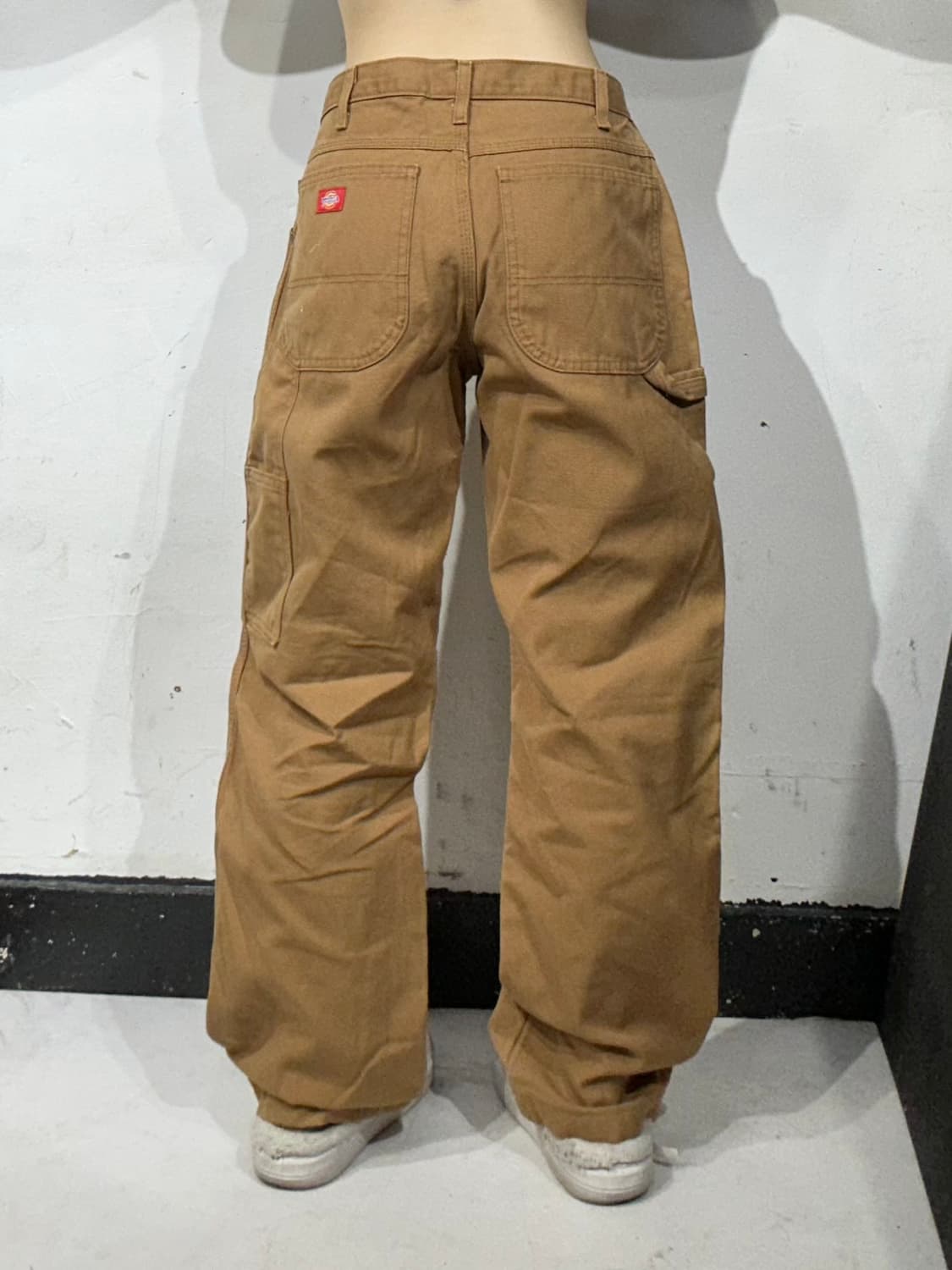 디키즈 베이지 캔버스 된장 카펜터 워크 와이드 데님 팬츠 32 상품이미지3