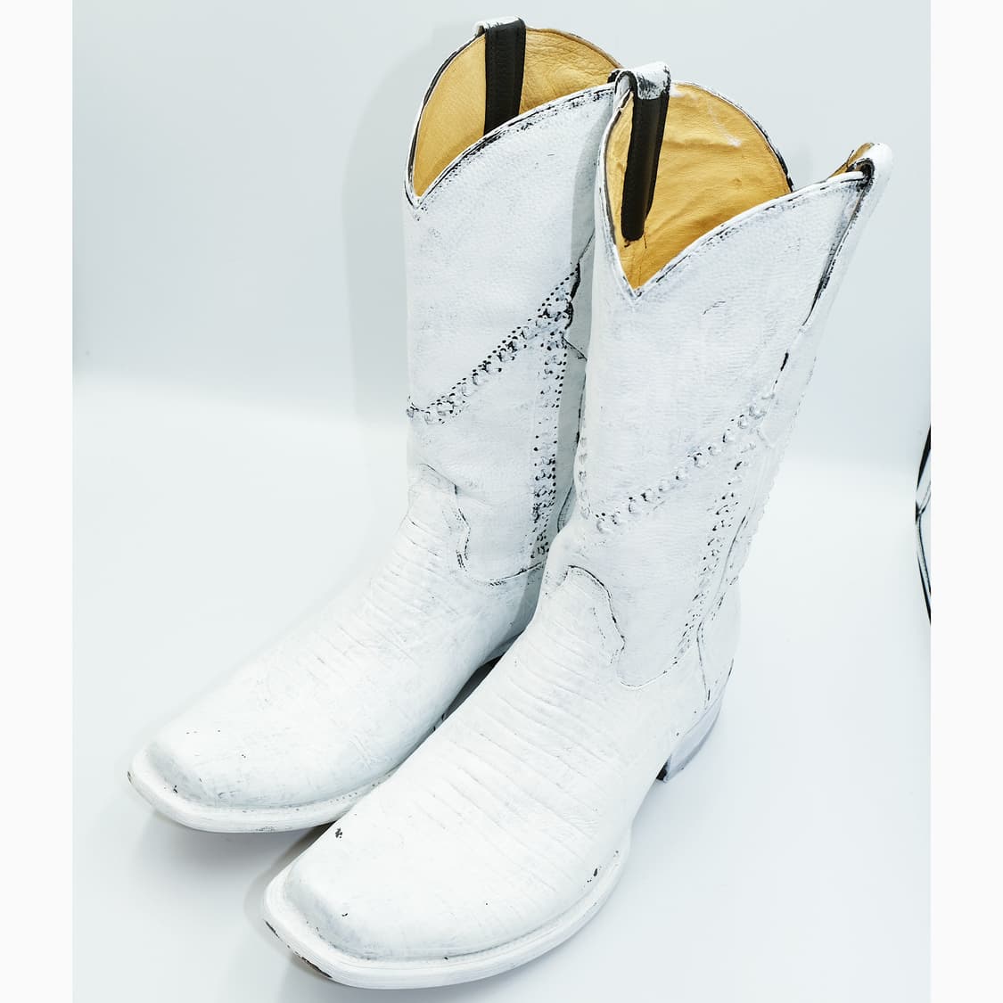 루델(RUDEL) 핸드 페인팅 웨스턴 레더 부츠 6.5E(255) BT 상품이미지5