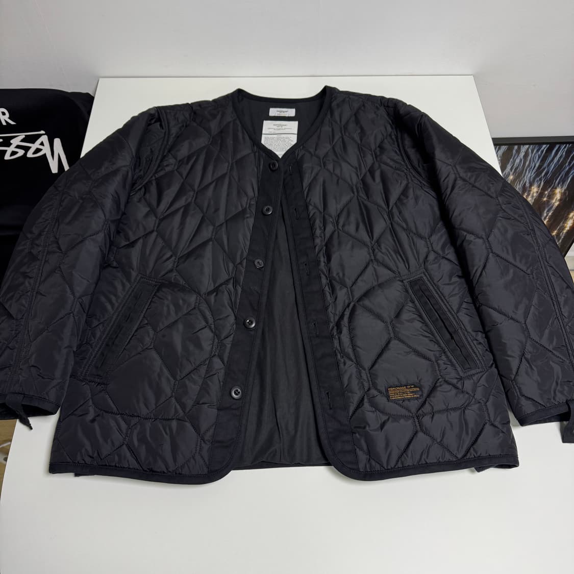 에스피오나지 퀼팅 자켓 블랙 XL 상품이미지1