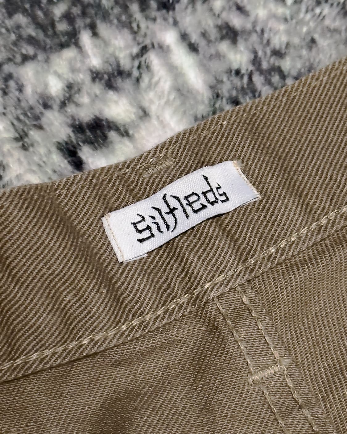 {Silfeds} Unborn Calf Fringe Flare Denim 상품이미지9