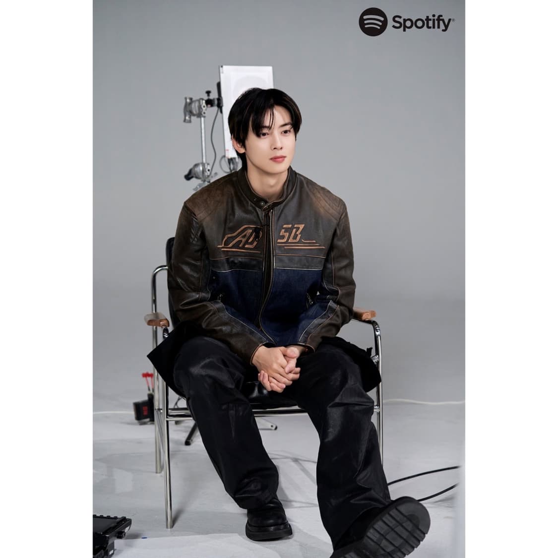 24ss 앤더슨벨 24 레이싱 레더 자켓 상품이미지2