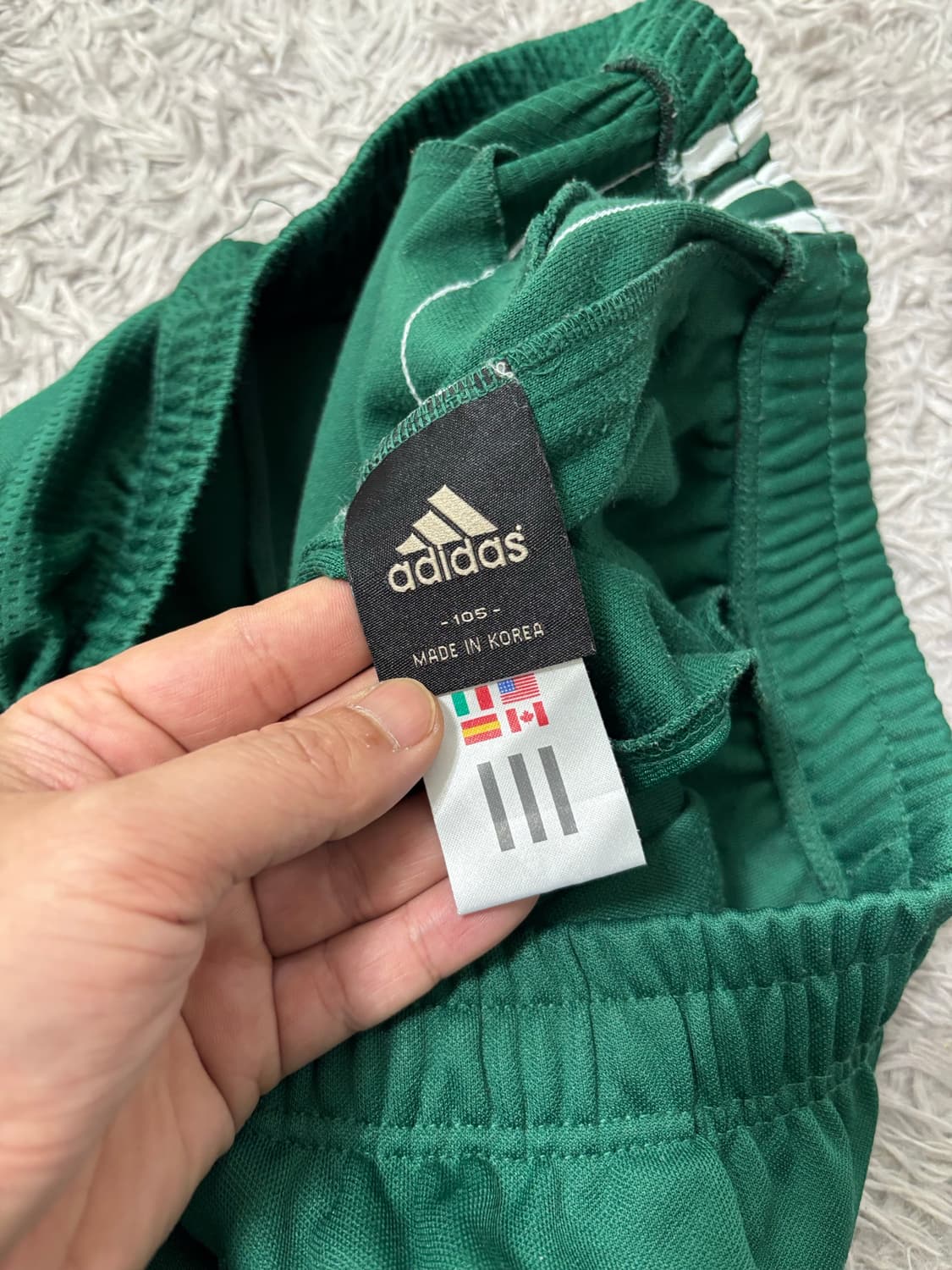 아디다스 그린 삼선 트레이닝 팬츠 상품이미지4