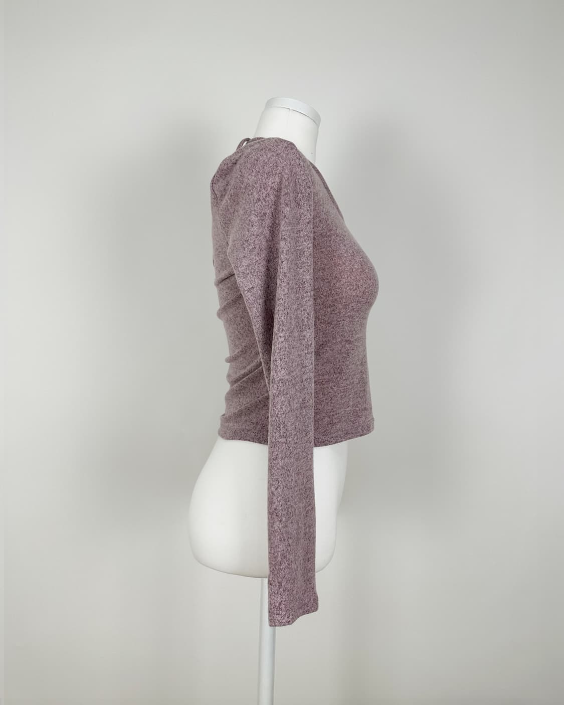 핑크 그레이 레이어드 긴팔티 상품이미지6