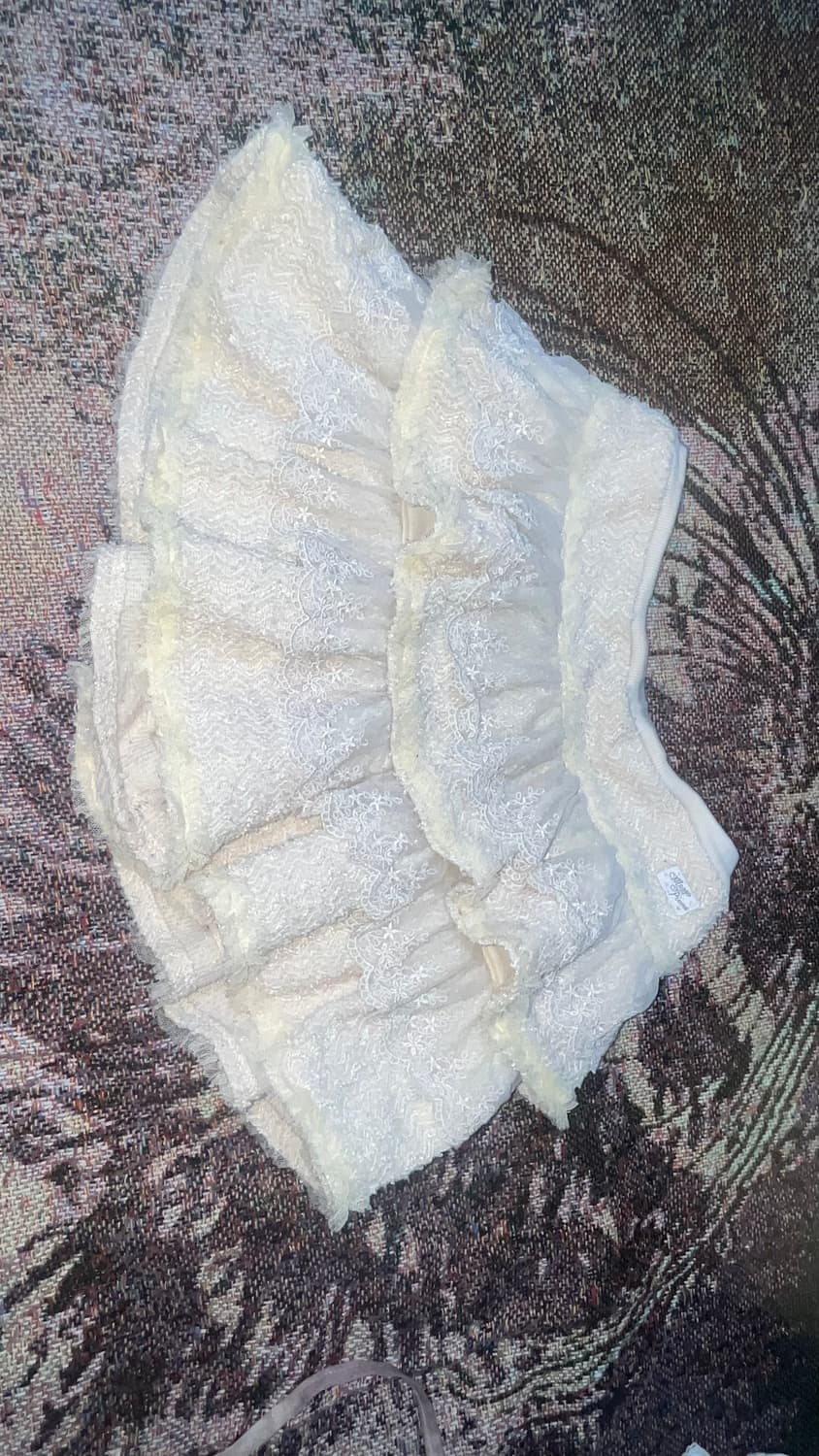 레이어룸 빈티지 페어리 숏스 스커트 큐빅 레이스 캉캉 상품이미지7