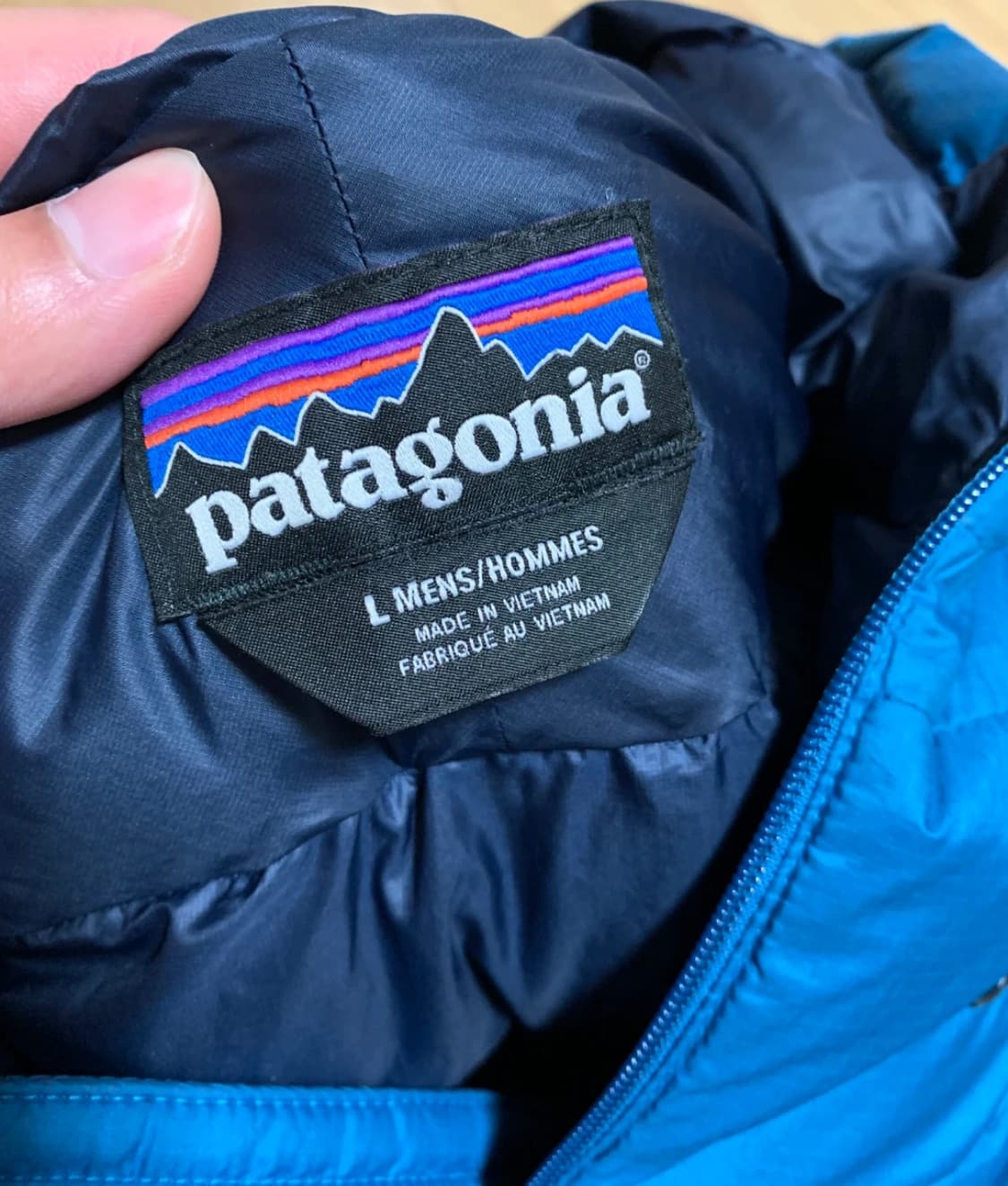 파타고니아 하이로프트 다운 후디 블루 XL 상품이미지2