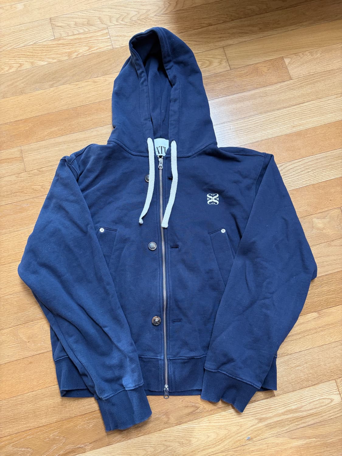 세터 테오 코튼 후드집업 네이비 L 상품이미지1