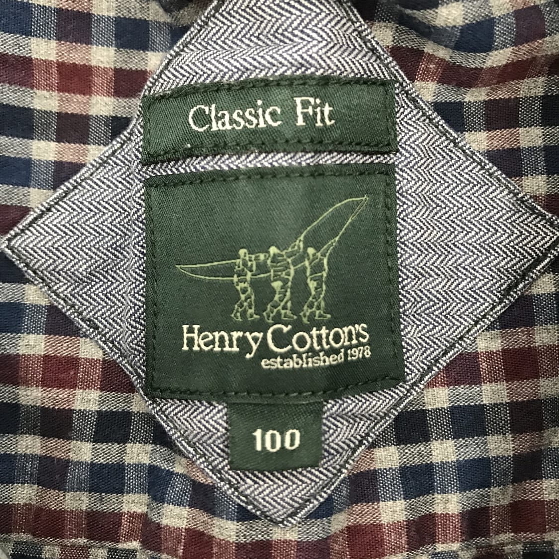 헨리코튼 이태리 체크셔츠 클래식핏 [남성95] 상품이미지5