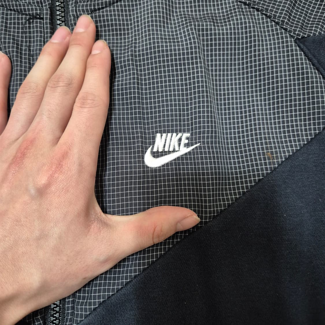 나이키 스우시 스포츠웨어 나일론 배색 후드집업 M(95) 상품이미지6