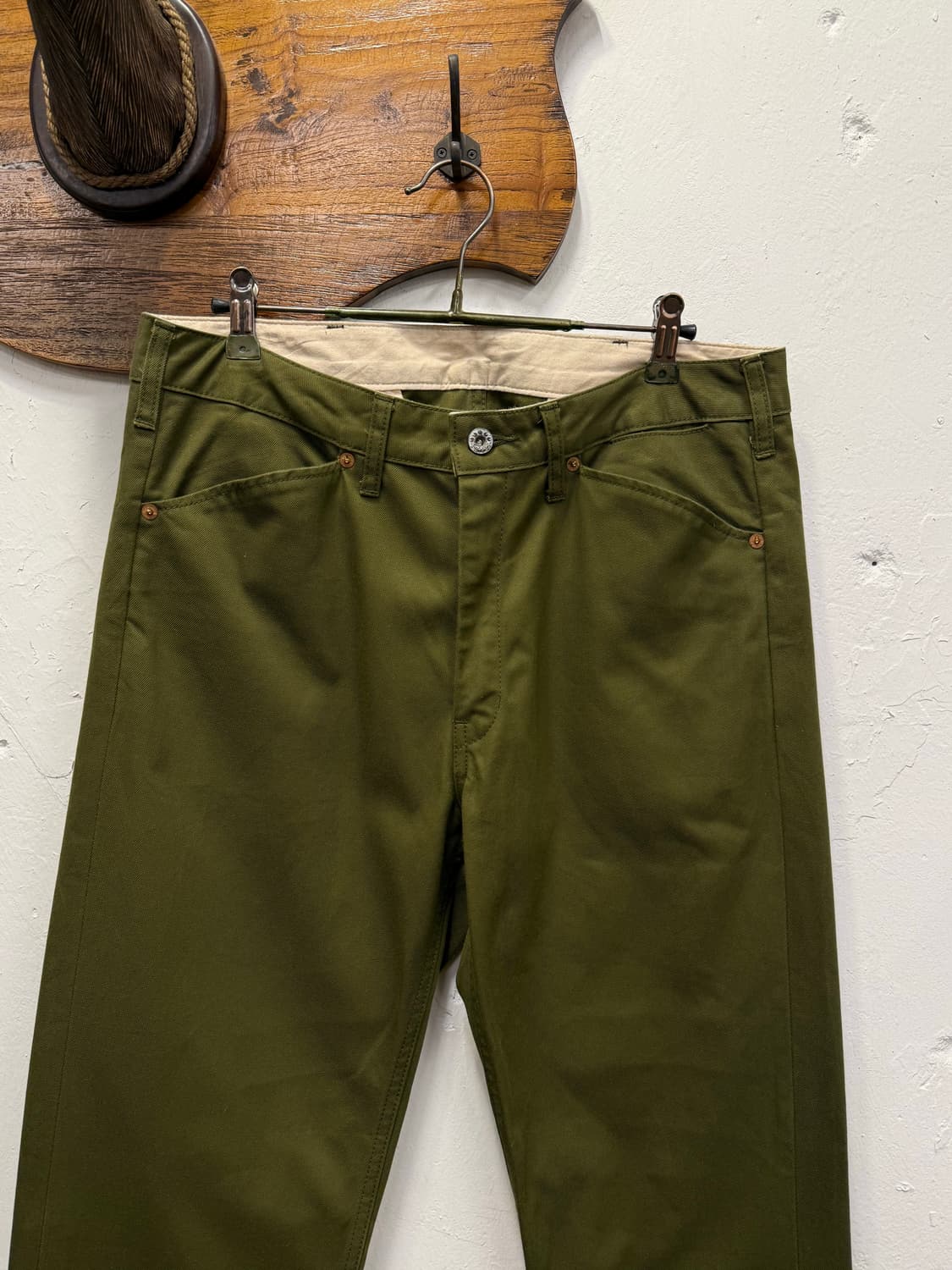 33) Momotaro Jeans Olive Green Work Pant 상품이미지5