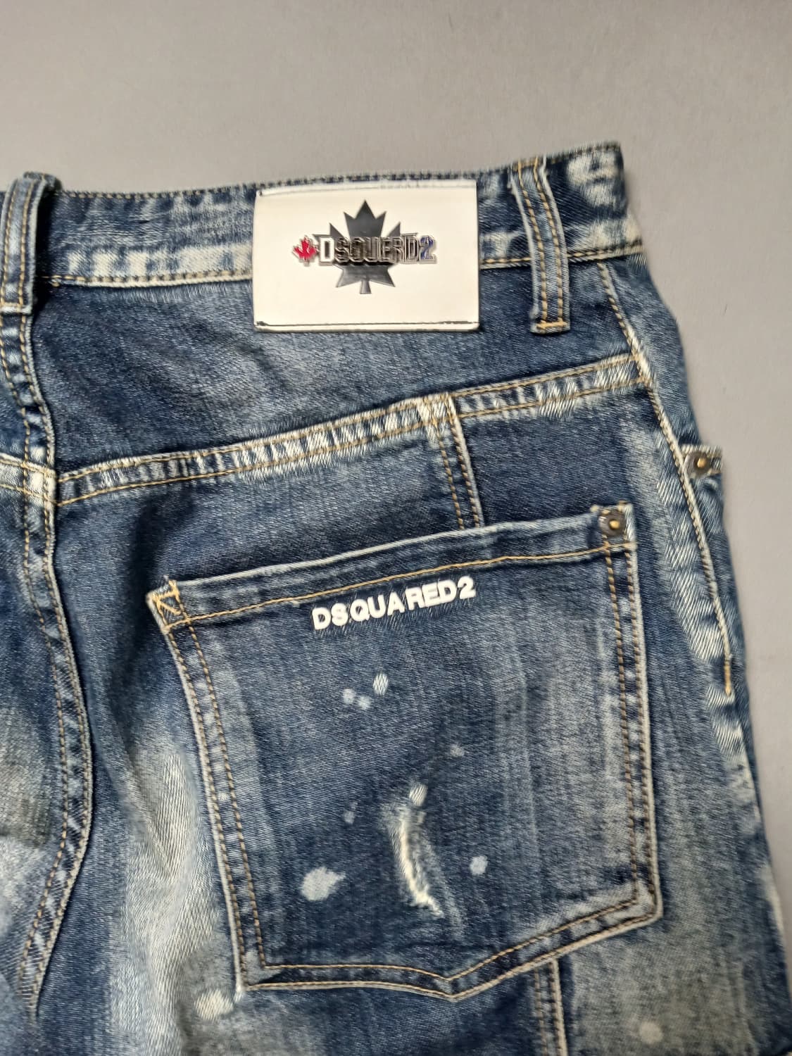 [32] 디스퀘어드2 메탈패치 바이커진 청바지 상품이미지9