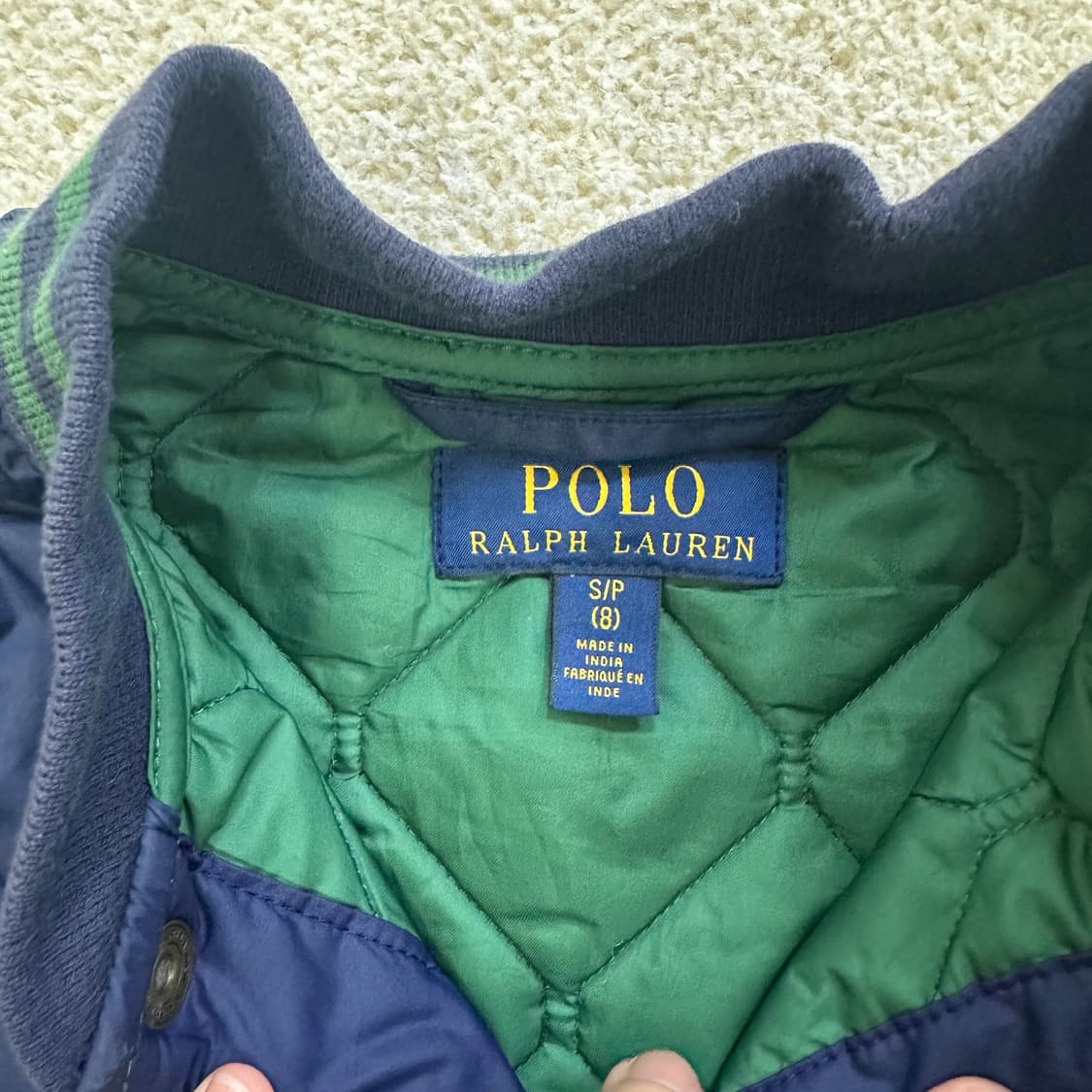 8 폴로랄프로렌 키즈 퀄팅 패딩 자켓 0319D 상품이미지2