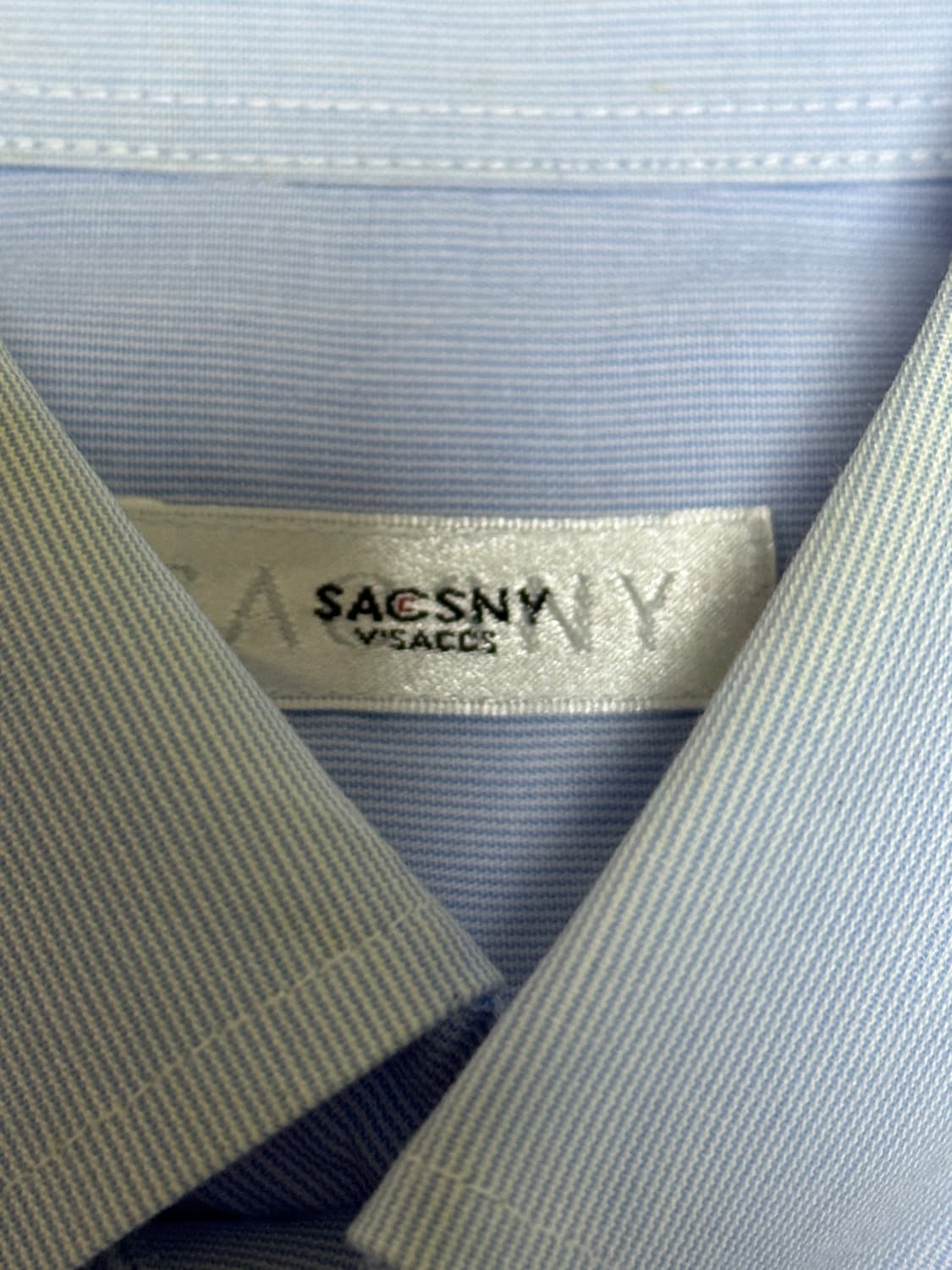 Saccsny(삭스니) 마이크로 체크 숏 슬리브 버튼다운 셔츠 상품이미지2