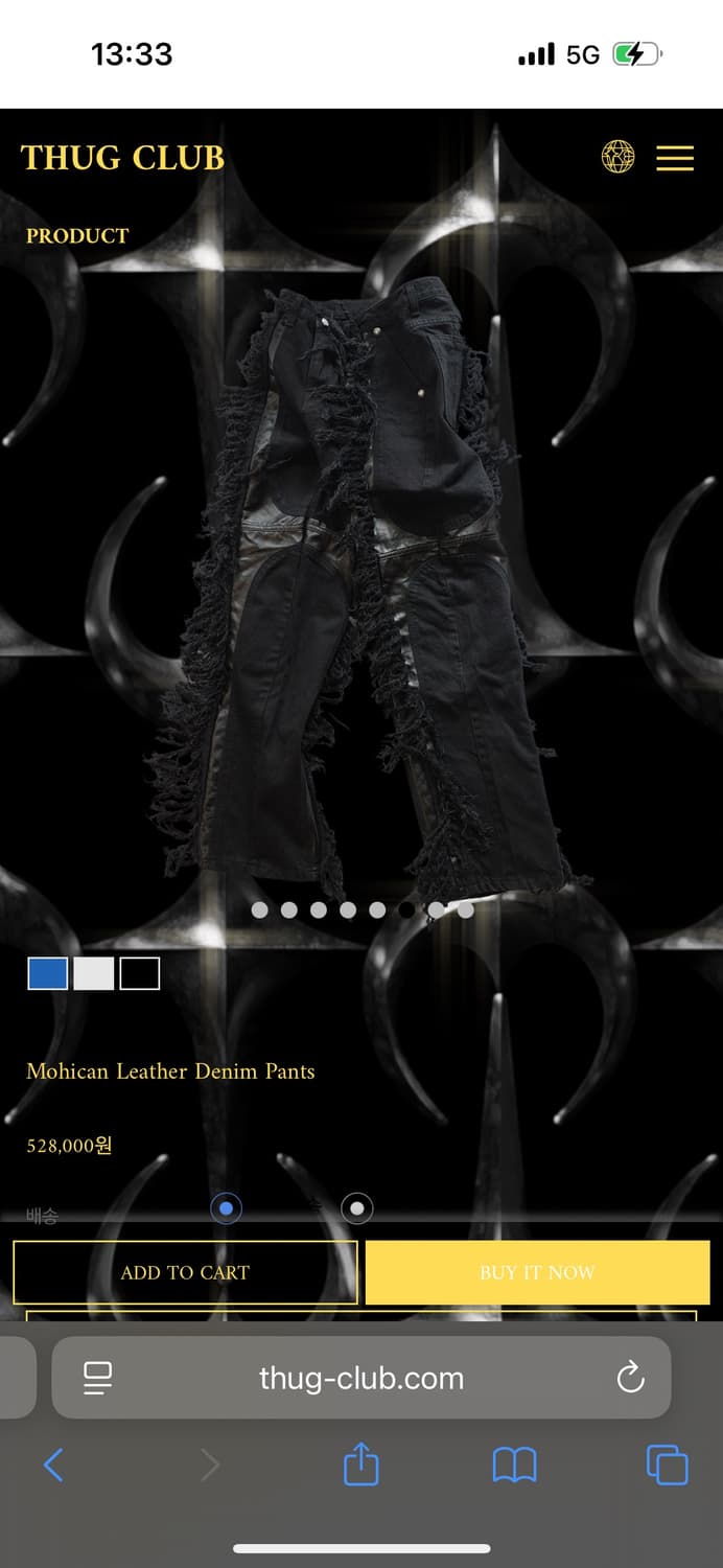 떠그클럽 모히칸 팬츠 size 2 상품이미지1