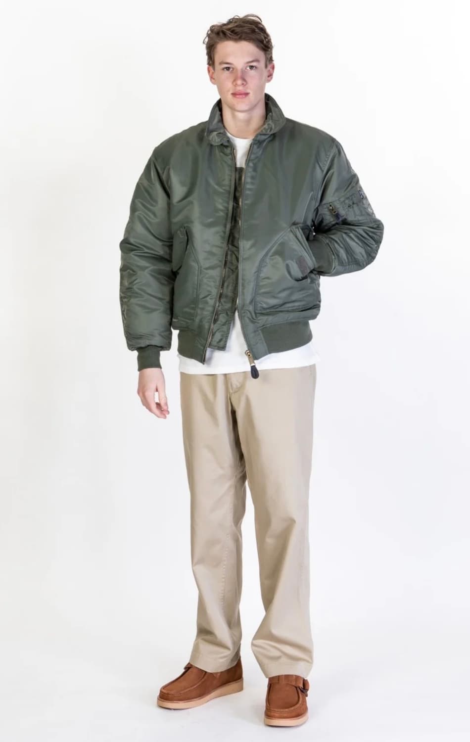 CWU-45P 플라이트 자켓 올리브 L 새상품 칸예웨스트맛 상품이미지8