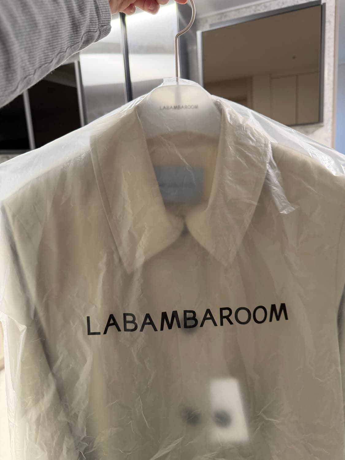 라밤바룸 ss 코라트렌치 oyster gray 1사이즈 새상품 상품이미지4