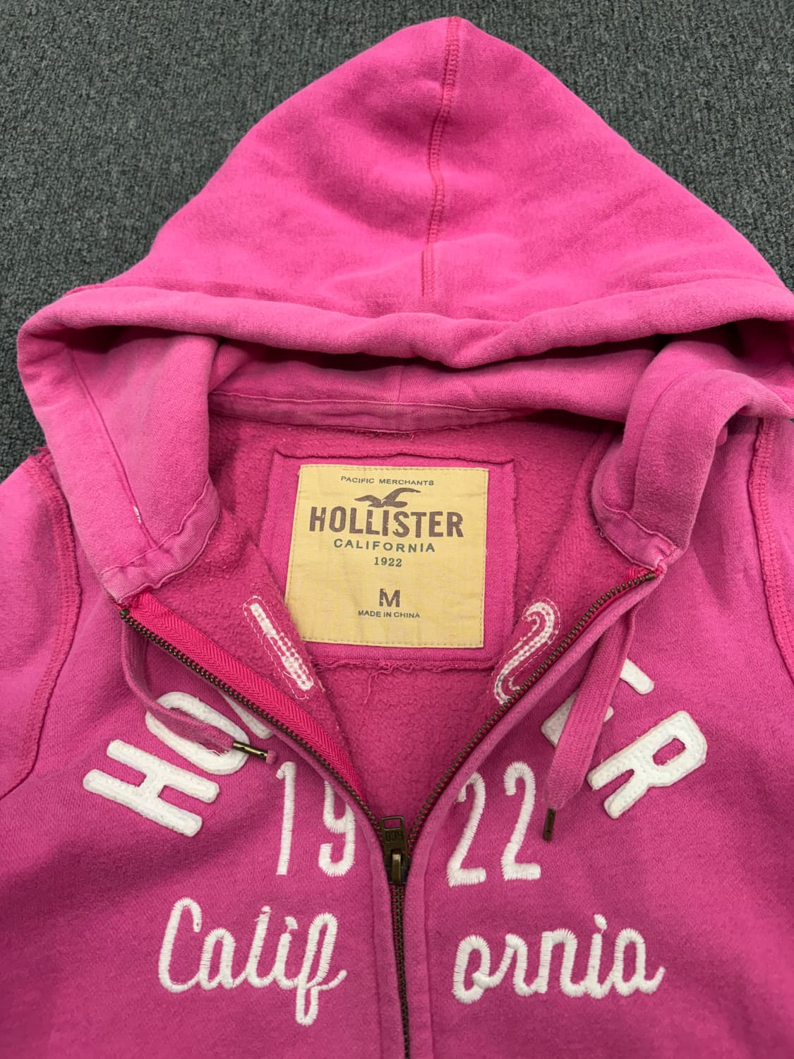 홀리스터 빈티지 y2k 여성 핑크 후드집업 상품이미지3