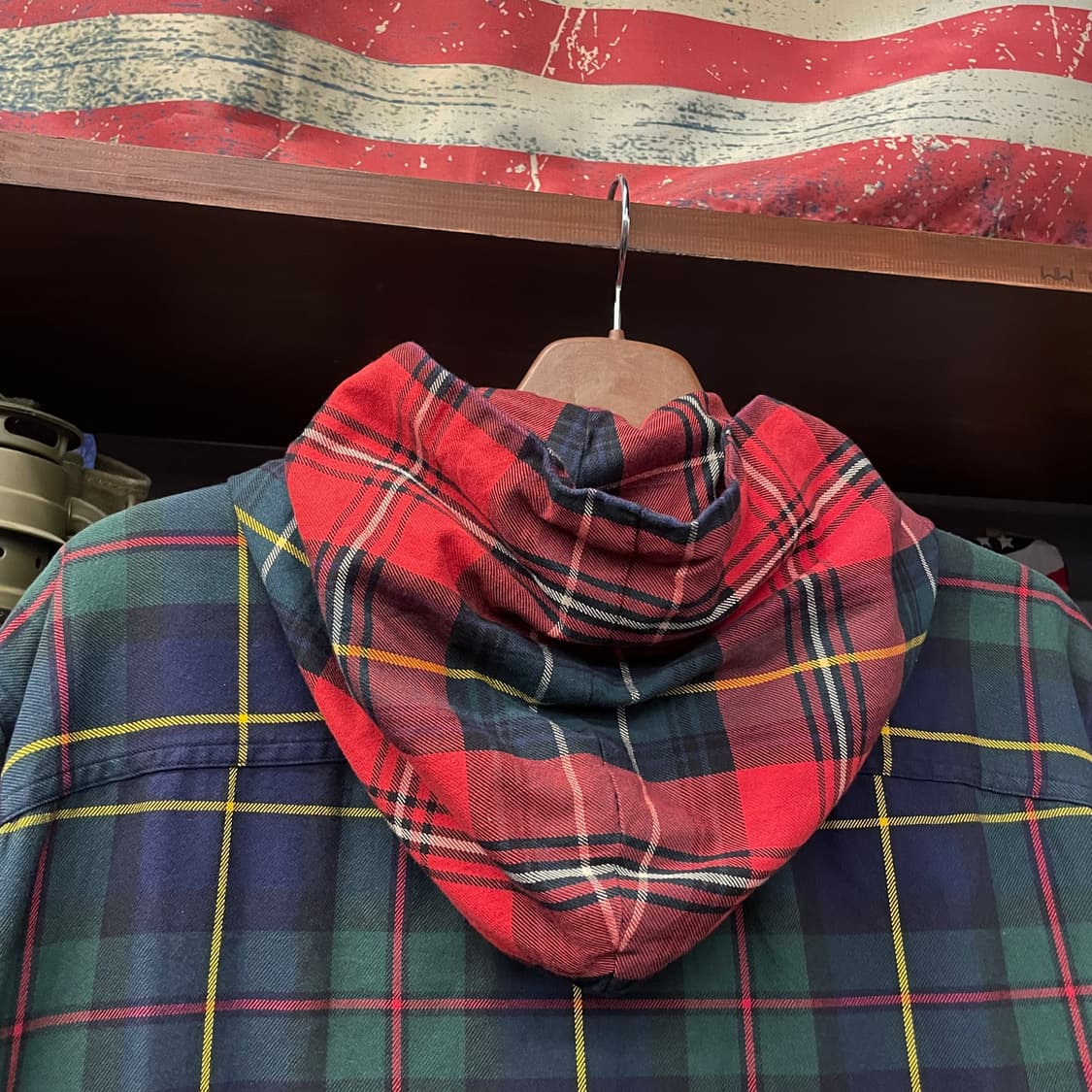 폴로 랄프로렌 세인트 앤드류 트윌 타탄 체크 후드 셔츠 자켓 N106 상품이미지4