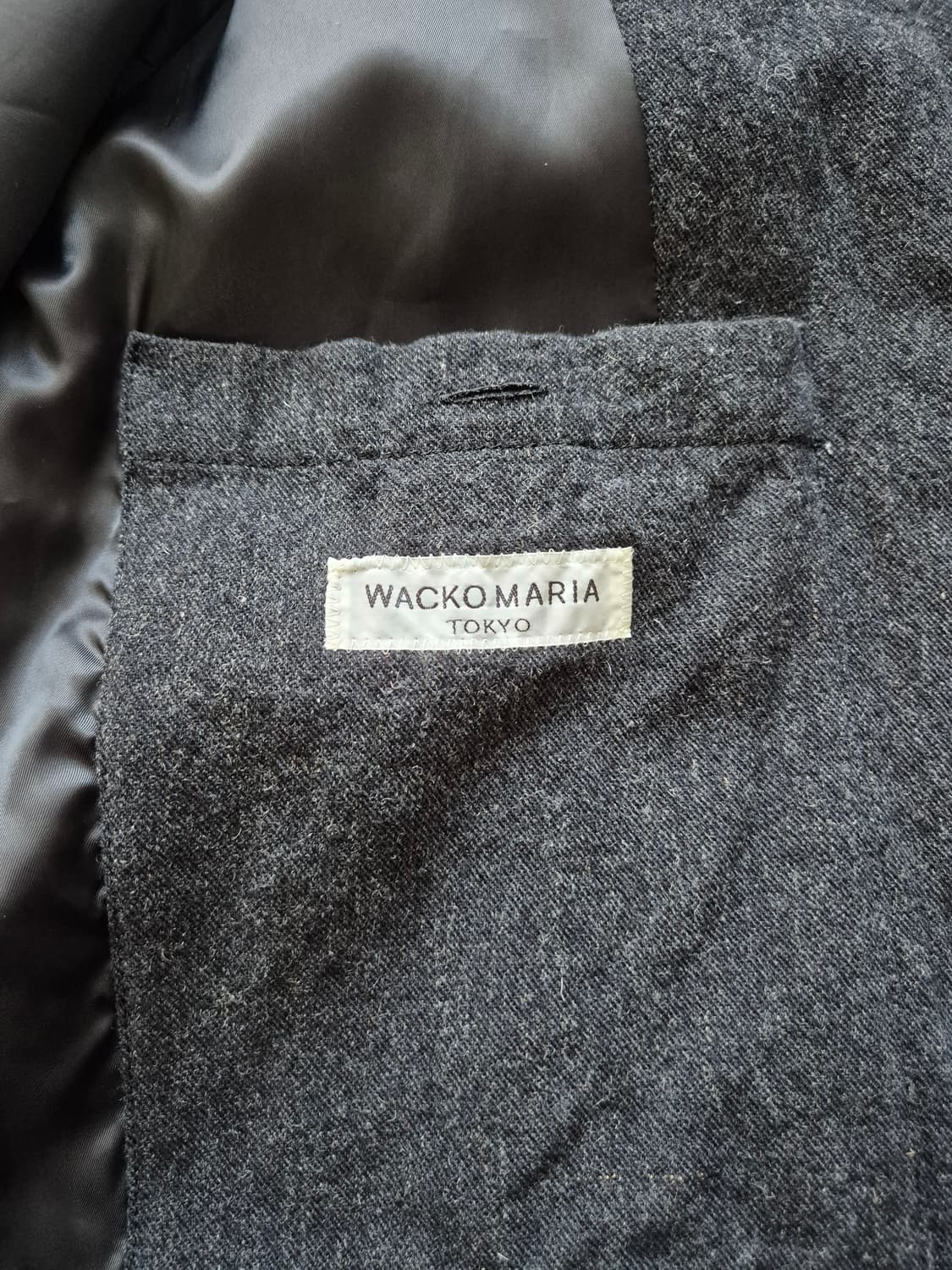 와코마리아 히든 버튼 싱글 코트. 상품이미지3