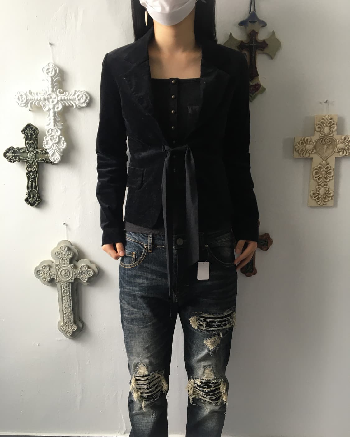 Morgan tied jacket 상품이미지1