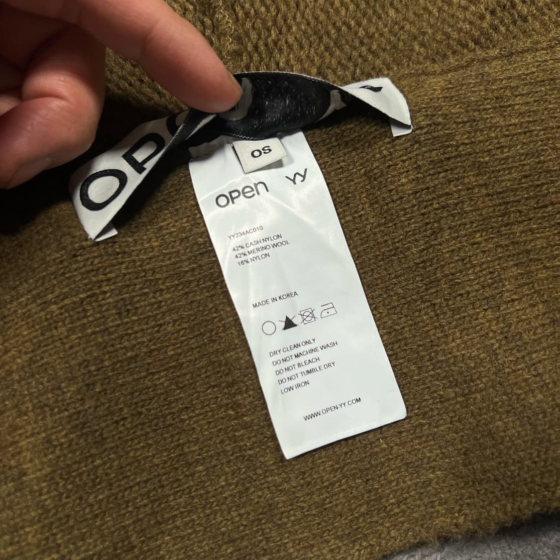 OPEN Yy 오픈와이와이 자카드 후드 머플러  상품이미지7