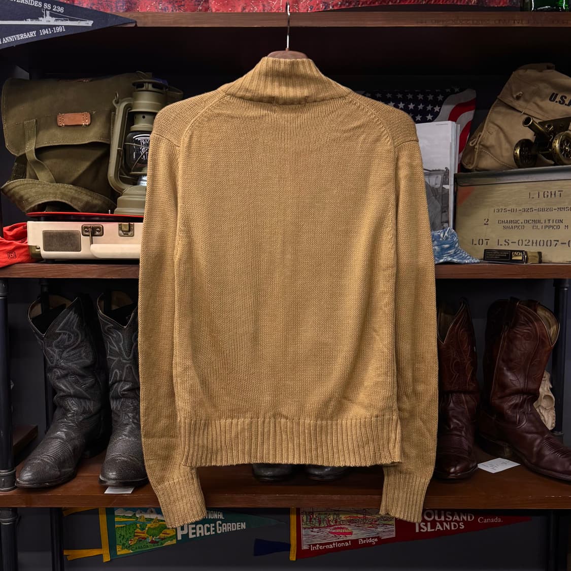 60s 70s 라코스테 울 집업 니트 / 아이조드 타일러 더 크리에이터 상품이미지2