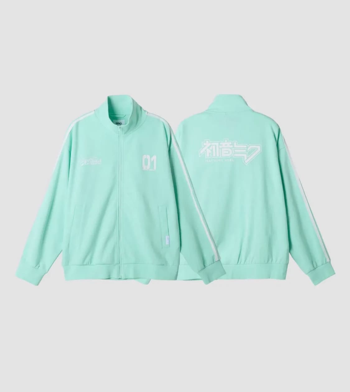 SPAO X HATSUNE MIKU 스파오 미쿠 콜라보 져지 민트 L 상품이미지1