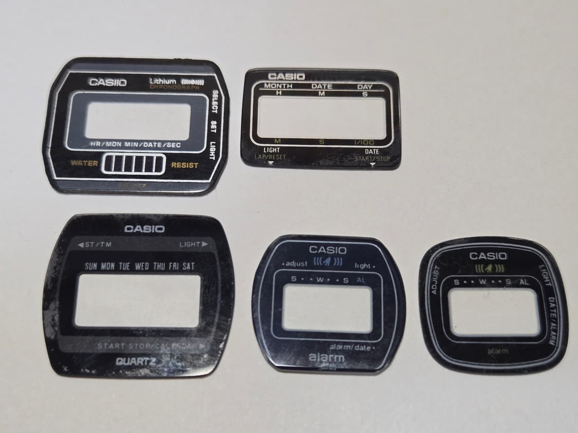 빈티지 카시오,세이코,시티즌 디지탈시계 오리지날 다이얼유리 상품이미지6