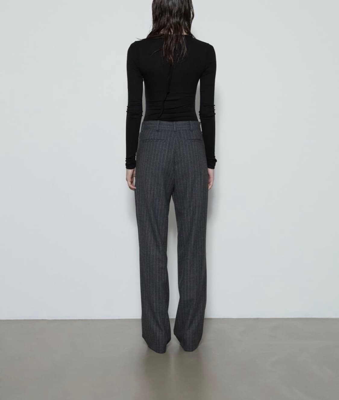 THREE TO EIGHTY Folded Pinstripe Trouser 상품이미지4