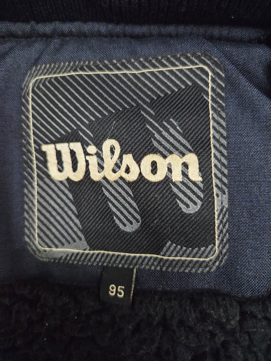 윌슨 네이비/회색 단가라 후드 다운 패딩 점퍼_95 상품이미지6